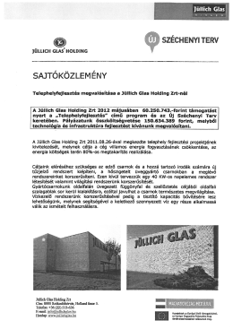 "llich - J&uuml;llich Glas Holding Zrt.