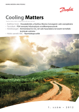 Cooling Matters 1 2012