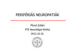 Peripherias neuropathiak 2012.10.10.