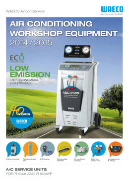 air conditioning workshop equipment 2014 / 2015