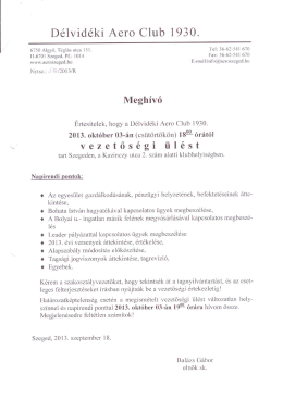 D&eacute;lvid&eacute;ki Aero Club 1930.