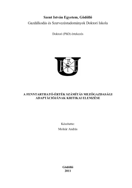 The thesis - Szent István Archívum
