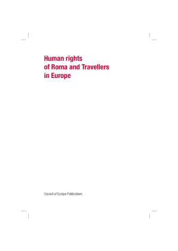 Human rights of Roma and Travellers in Europe