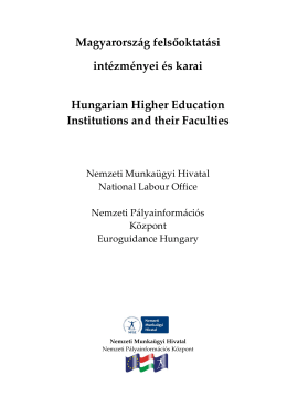 Hungarian Higher Education Institutions and their Faculties