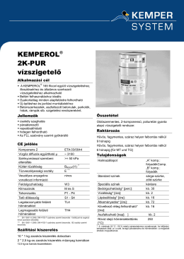 Kemperol 2K-PUR műszaki adatlap