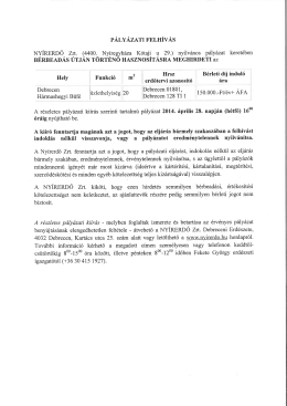 " ` Hrsz W B&eacute;rleti "d&iacute;j indul&oacute; - Ny&iacute;rerdő Ny&iacute;rs&eacute;gi Erd&eacute;szeti Zrt.