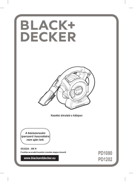 PD1080 PD1202 - Black & Decker