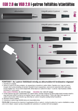 Elektromos Cigaretta VGO 2.0 iPatron Feltöltés