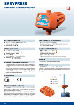 "Pedrollo" EasyPress áramlásszabályozó