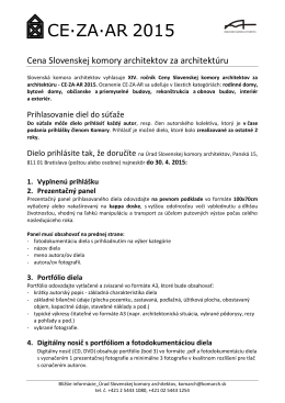 Prihláška s pokynmi (pdf)