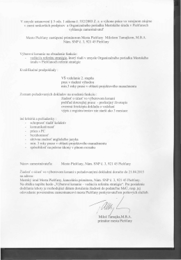 vedúci/a referátu stratégie