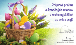 velkonočných sviałkov