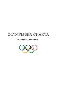 Olympijská charta SK - Slovenský olympijský výbor