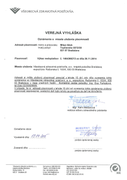 Zásielka pre Milana Ištoka