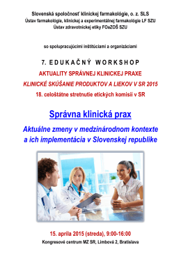 Slovenská spoločnosť klinickej farmakológie SLS