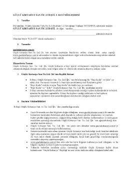 GÜÇLÜ KIRTASİYE sAN.TİC.LTD.ŞTİ. E-BAYİ