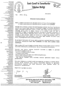 2016/9 - İş Veren Eğitimleri Başvurularında S&uuml;re Uzatımı ve İş Veren