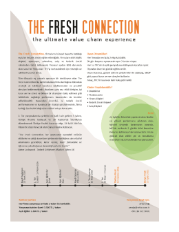 The Fresh Connection, firmaların küresel boyutta katıldığı