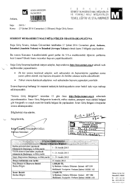 111111ııııııııııı “” - Aydın Serbest Muhasebeci Mali Müşavirler Odası