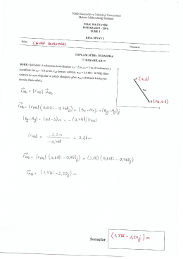 MAK 104 STATİK - TOBB Ekonomi ve Teknoloji &Uuml;niversitesi