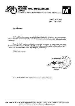 Ankara Yeminli Mali M&uuml;şavirler Odası