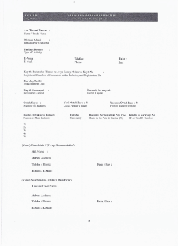 2016/03 sayılı duyuru eki