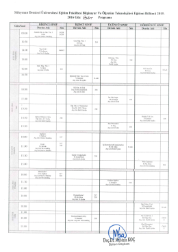 Page 1 Süleyman Demirel Üniversitesi Egitim Fakültesi Bilgisayar
