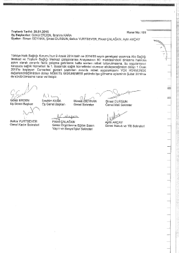 Şubat 2016 N&ouml;bete Gitmeme Kararı