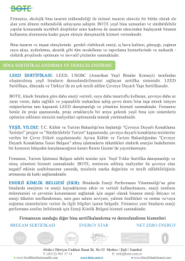 Tanıtım Dosyası İndir - Yeşil Yıldız Danışmanlığı