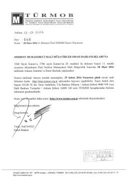 2016 (1.D&ouml;nem ) &Ouml;zel SMMM sınavı duyurusunu g&ouml;r&uuml;nt&uuml;lemek i&ccedil;in