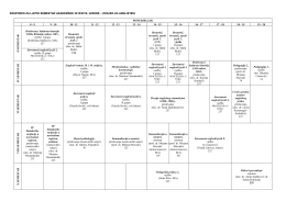 Raspored predavanja i vježbi