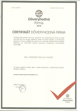 D&ocirc;VERYHODN&Aacute; FIRMA