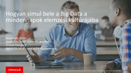 Hogyan simul bele a Big Data a mindennapok elemzési kultúrájába