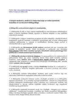 A kárpát-medencei, moldvai és bukovinai népi orvoslási kutatások
