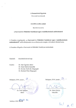 2/A/B/2016.(I.28.) - Semmelweis Egyetem