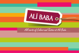 All sorts of Colors and Tastes at Ali Baba . . .