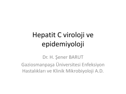 Hepatit C viroloji ve epidemiyoloji
