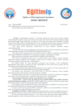 İstanbul Valiliği`ne Yazdığımız Yazı İ&ccedil;in Tıklayınız