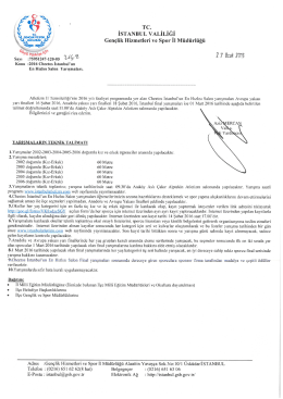 ft ( tı ` . TC - istanbul atletizm il temsilciliği