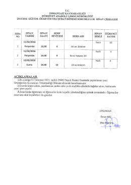 SIRA` SINAV_ sıNAy SINIF _ ` SINAY iÖĞRENCİ