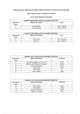 mardin artuklu universitesi sağlık hizmetleri meslek yüksekokulu