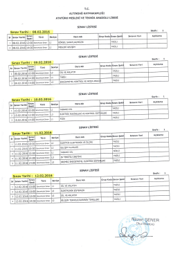 T.c. ALTINDAĞ KAYMAKAMLIĞI ATAT&Uuml;RK MESLEKİ VE TEKNİK