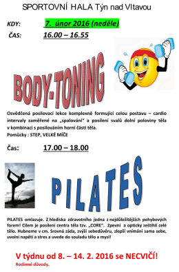 SPORTOVN&Iacute; HALA T&yacute;n nad Vltavou