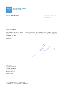prezidenta Svazu průmyslu a dopravy ČR - Top