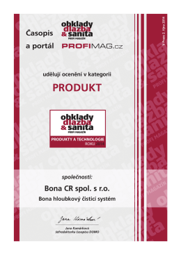 produkt roku 2014 - Renovujeme parkety