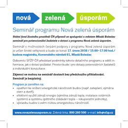Zelená úsporám