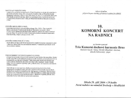 program koncertu