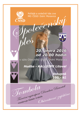 Společensk&yacute; ples ČSSD v Doln&iacute; Moravici