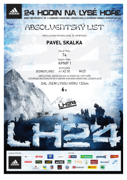 ABSOLVENTSK&Atilde;&scaron; LIST MU&Aring;&frac12;I