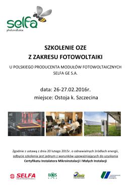 2016.02.06-27_ Agenda szkolenia Ostoja - Selfa-PV